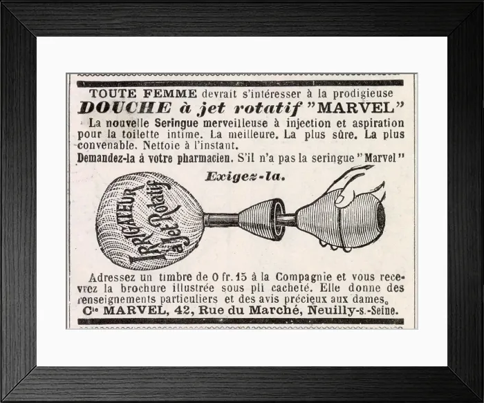 Framed Print : Marvel douche with rotating jet. Date: 1902 Framed Print : Marvel douche with rotating jet. Date: 1902