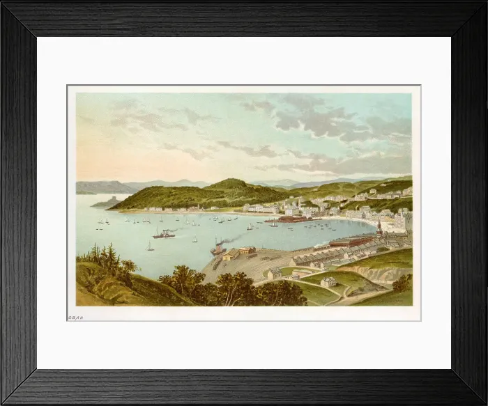 Framed Print : OBAN BAY 1880S Framed Print : OBAN BAY 1880S