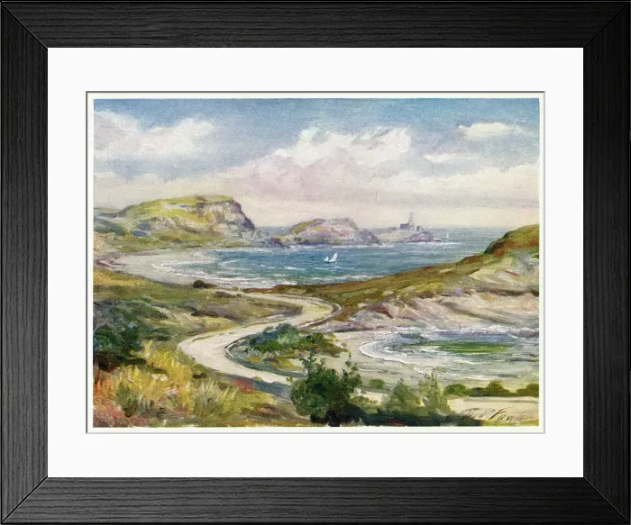 Framed Print : Welsh scenery: near Mumbles, Swansea Date: 1905 Framed Print : Welsh scenery: near Mumbles, Swansea Date: 1905