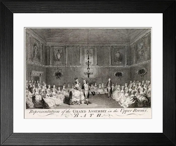 Framed Print : Ball in the Assembly Rooms, Bath Date: circa 1770 Framed Print : Ball in the Assembly Rooms, Bath Date: circa 1770