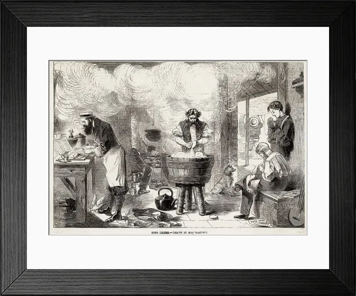 Framed Print : Sons there... Image 2 of a series on the benefits of Australia over England & encouraging emigration. Date: 1863 Framed Print : Sons there... Image 2 of a series on the benefits of Australia over England & encouraging emigration. Date: 1863