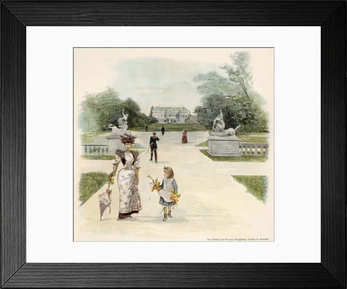 Framed Print : DRESDEN / PALACE / GARDENS Framed Print : DRESDEN / PALACE / GARDENS