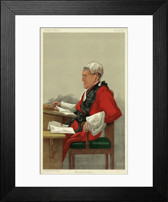 Framed Print : SIR CHARLES EDWARD POLLOCK (1823 - 1897), British judge. Date: 1890 Framed Print : SIR CHARLES EDWARD POLLOCK (1823 - 1897), British judge. Date: 1890