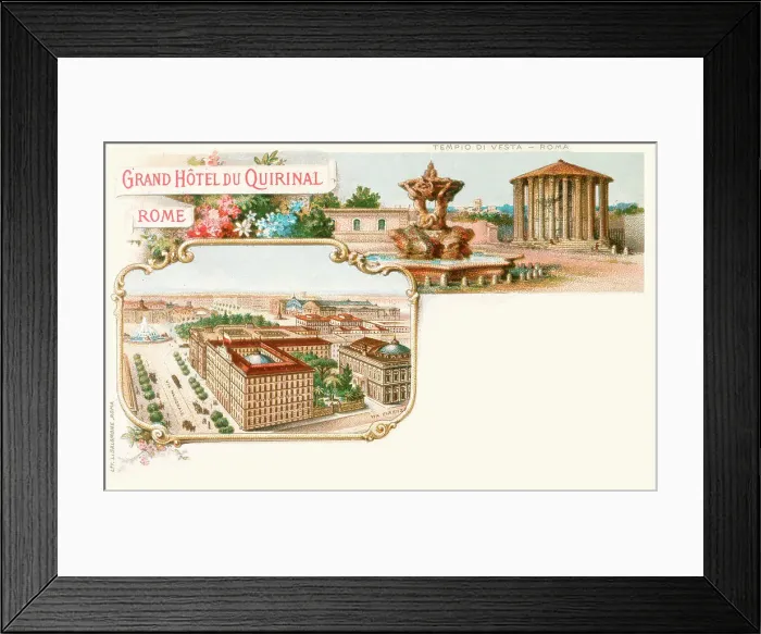 Framed Print : GRAND HOTEL DU QUIRINAL, ROME Date: 1902 Framed Print : GRAND HOTEL DU QUIRINAL, ROME Date: 1902