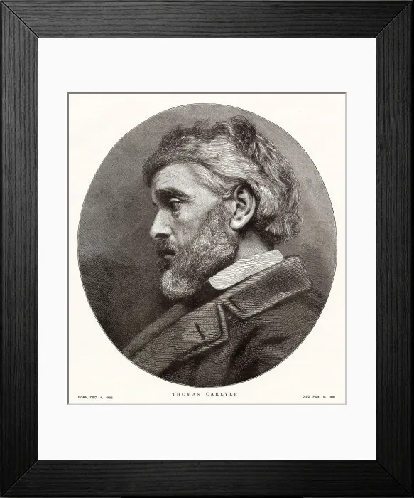 Framed Print : Thomas Carlyle (1795 - 1881), Scottish historian and essayist Framed Print : Thomas Carlyle (1795 - 1881), Scottish historian and essayist