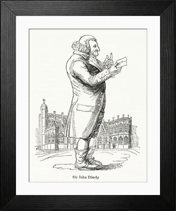 Framed Print : Sir John Dineley-Goodere (1729 - 1809), 5th Baronet, English eccentric of Windsor, Berkshire, who delivered many printed proposals of marriage but was unsuccessful in obtaining a wife Framed Print : Sir John Dineley-Goodere (1729 - 1809), 5th Baronet, English eccentric of Windsor, Berkshire, who delivered many printed proposals of marriage but was unsuccessful in obtaining a wife