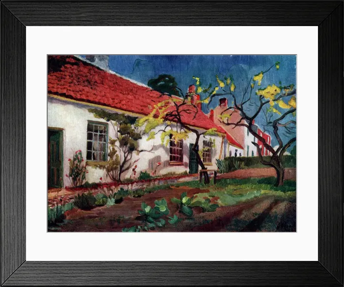 Framed Print : Painting of a Farmhouse in Yorkshire, England. French critics frequently accuse English painters of excessive dryness and tightness in technique Framed Print : Painting of a Farmhouse in Yorkshire, England. French critics frequently accuse English painters of excessive dryness and tightness in technique