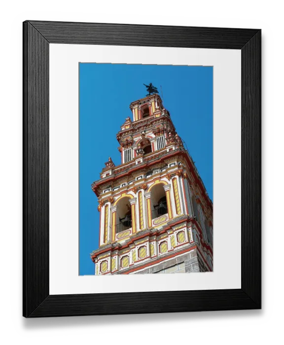 Framed Print : Tower of Santa Maria de la Encina - San Juan Bautista Church Framed Print : Tower of Santa Maria de la Encina - San Juan Bautista Church