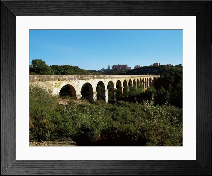 Framed Print : Spain, Catalonia. Aqueduct of Tarragona