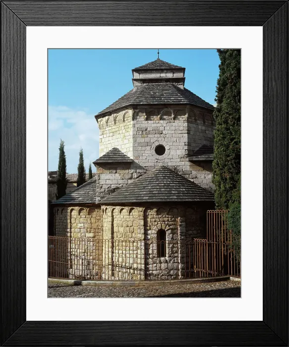 Framed Print : Spain, Catalonia, Girona. Church or chapel of Sant Nicolau