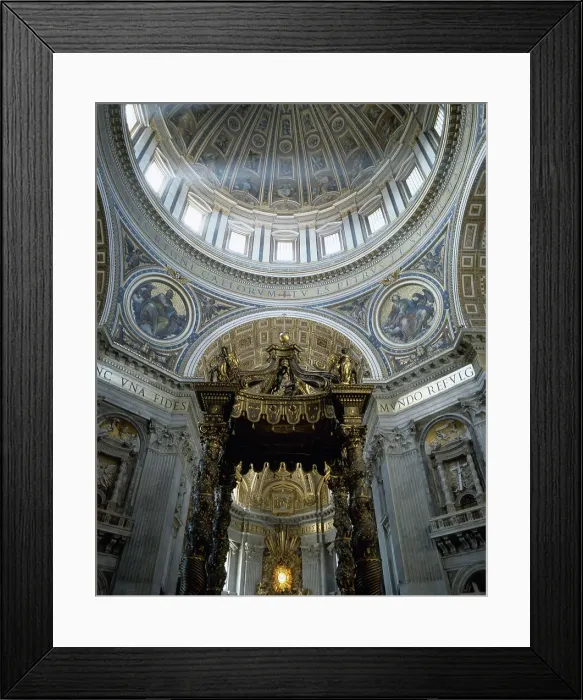 Framed Print : Baldachin of Saint Peter, 1623, by Bernini (1598-1680) Framed Print : Baldachin of Saint Peter, 1623, by Bernini (1598-1680)