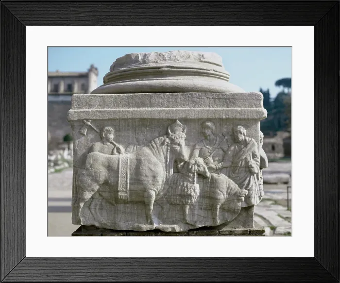 Framed Print : Italy, Rome. Five-columns monument. 4th century AD