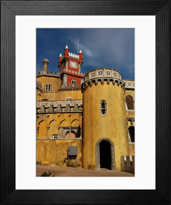 Framed Print : Portugal. Sintra. Partial view of the Pena Palace complex Framed Print : Portugal. Sintra. Partial view of the Pena Palace complex