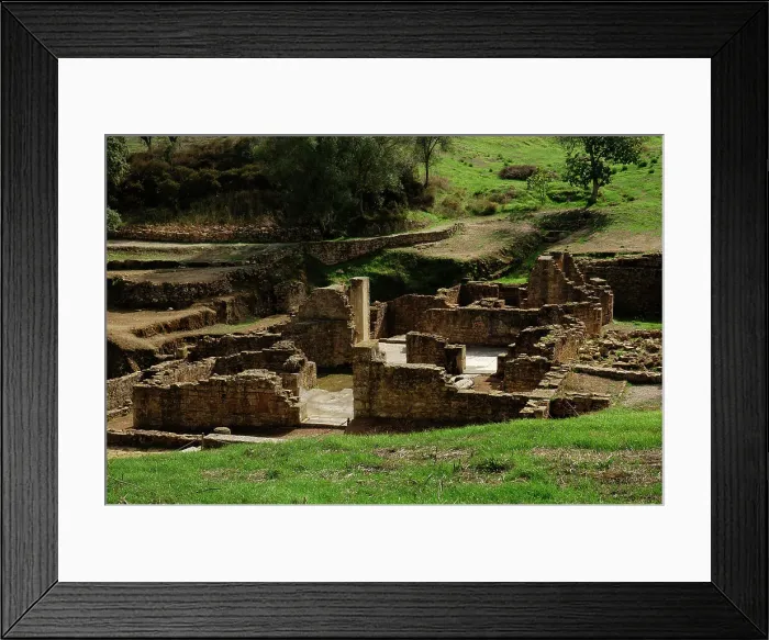 Framed Print : Roman city of Mirobriga. West Baths, 2nd century Framed Print : Roman city of Mirobriga. West Baths, 2nd century