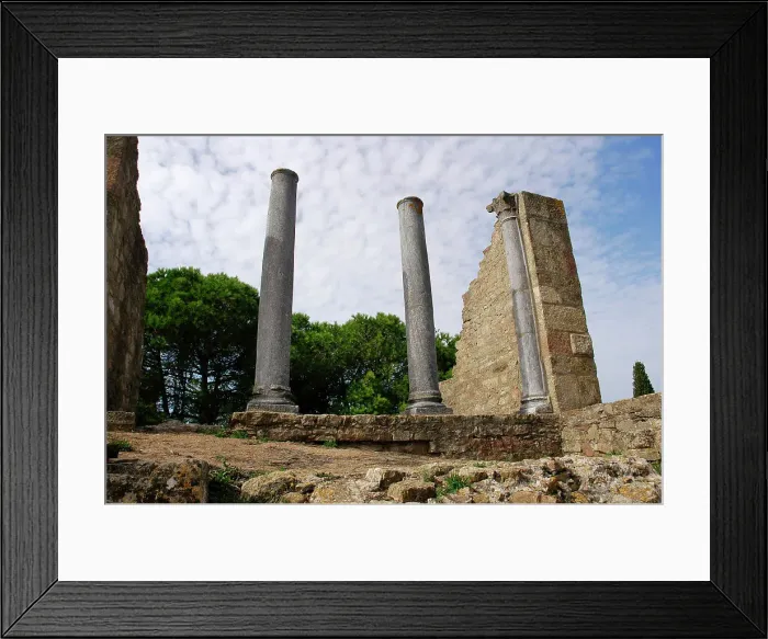 Framed Print : Roman city of Mirobriga. Remains of the Forum Framed Print : Roman city of Mirobriga. Remains of the Forum