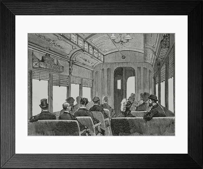 Framed Print : Inauguration of railway - Barcelona to Vilanova i la Geltru Framed Print : Inauguration of railway - Barcelona to Vilanova i la Geltru