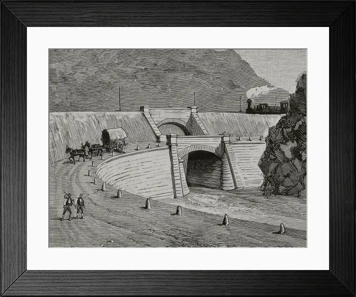 Framed Print : Inauguration of railway - Barcelona to Vilanova i la Geltru Framed Print : Inauguration of railway - Barcelona to Vilanova i la Geltru