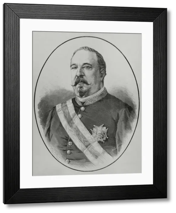 Framed Print : Blas Villate y de la Hera (1824-1882). Spanish military Framed Print : Blas Villate y de la Hera (1824-1882). Spanish military
