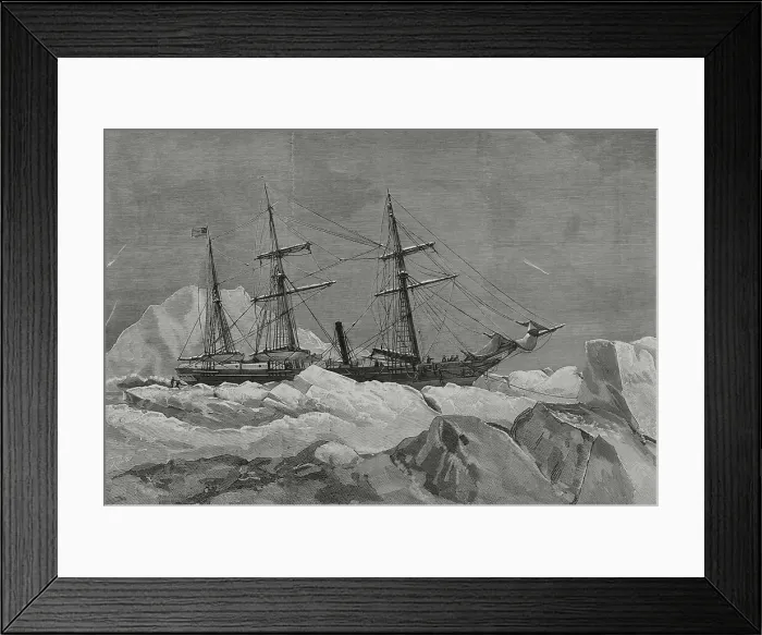 Framed Print : Polar expedition to the Arctic by George Washington De Long Framed Print : Polar expedition to the Arctic by George Washington De Long