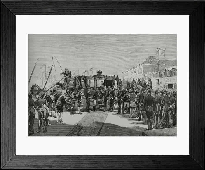 Framed Print : Journey to Portugal of the kings of Spain Framed Print : Journey to Portugal of the kings of Spain