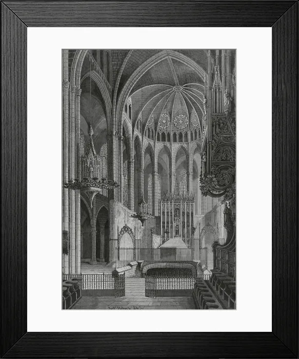 Framed Print : Spain, Catalonia, Barcelona. Interior of the Cathedral Framed Print : Spain, Catalonia, Barcelona. Interior of the Cathedral