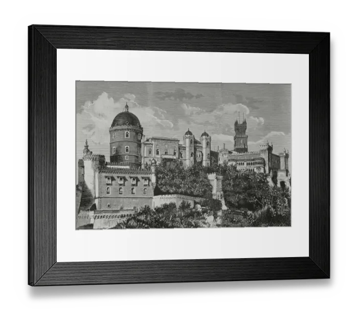 Framed Print : Portugal, Sintra. Exterior view of Pena Palace Framed Print : Portugal, Sintra. Exterior view of Pena Palace