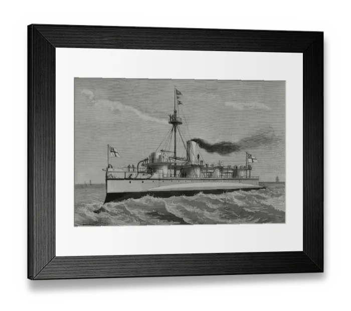 Framed Print : HMS Polyphemus. Royal Navy torpedo ram Framed Print : HMS Polyphemus. Royal Navy torpedo ram