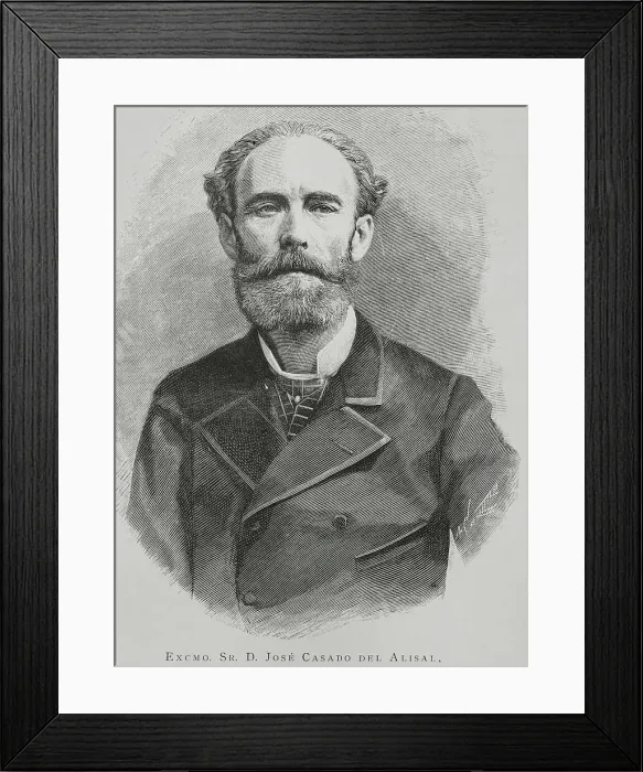 Framed Print : Jose Maria Casado del Alisal (1832-1886). Spanish painter