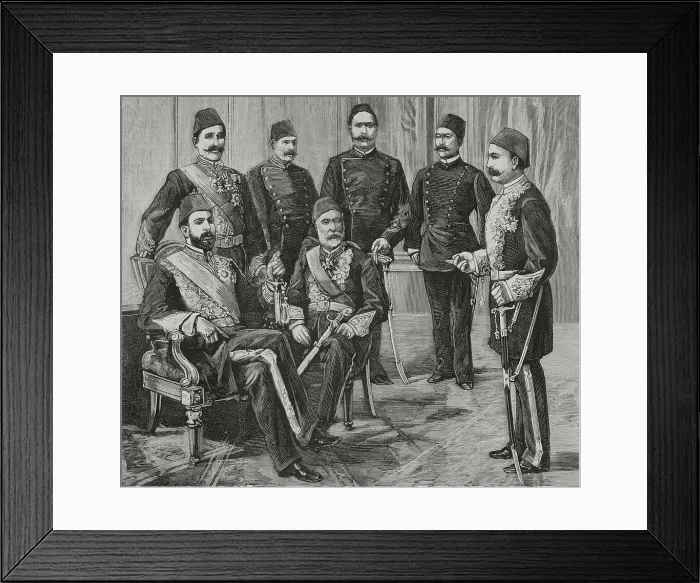Framed Print : The Khedive of Egypt, Tewfik Pasha (1852-1892) Framed Print : The Khedive of Egypt, Tewfik Pasha (1852-1892)