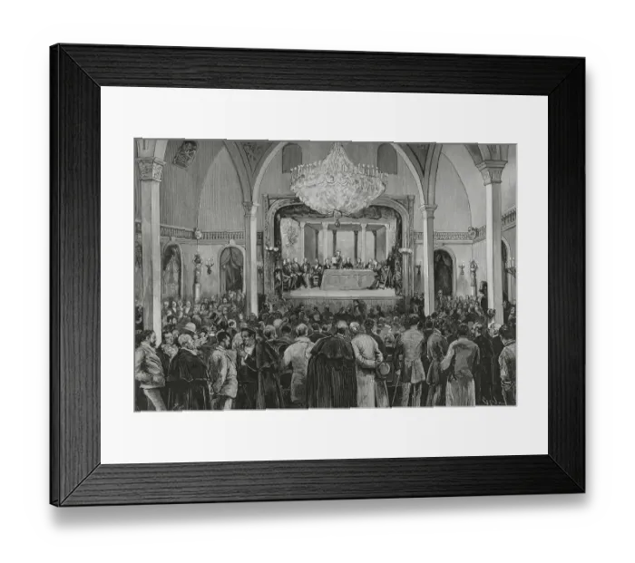 Framed Print : Madrid - Extraordinary General Meeting of industrial guilds Framed Print : Madrid - Extraordinary General Meeting of industrial guilds