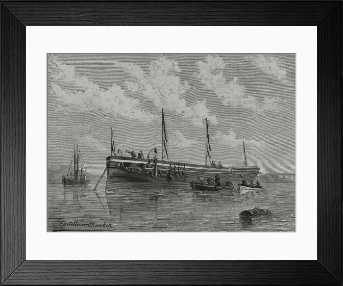 Framed Print : Spanish Navy. Alsedo (1882-1898). 2nd class gunboat Framed Print : Spanish Navy. Alsedo (1882-1898). 2nd class gunboat