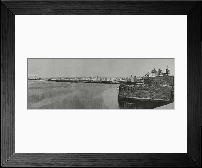 Framed Print : Spain, Andalusia, Cadiz. General view from the Earth Gate Framed Print : Spain, Andalusia, Cadiz. General view from the Earth Gate