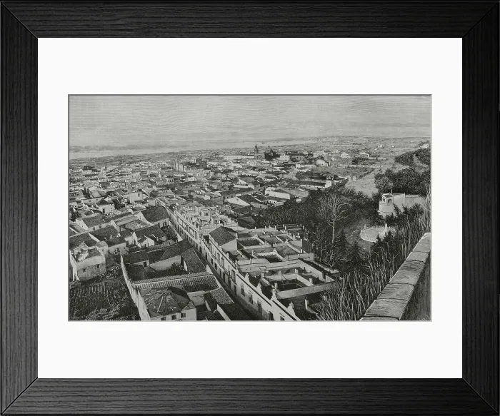 Framed Print : Spain, Andalusia, Sanlucar de Barrameda - Panoramic view Framed Print : Spain, Andalusia, Sanlucar de Barrameda - Panoramic view