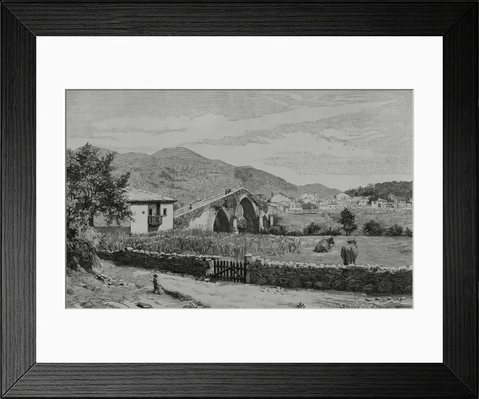 Framed Print : Spain, Asturias, Cangas de Onis Framed Print : Spain, Asturias, Cangas de Onis