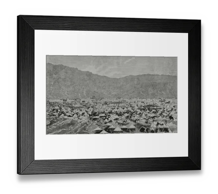 Framed Print : Muslim pilgrims camp in Mina, near Mecca Framed Print : Muslim pilgrims camp in Mina, near Mecca