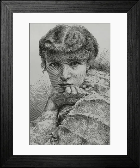 Framed Print : Sarah Bernhardt (Henriette-Rosine Bernard) Framed Print : Sarah Bernhardt (Henriette-Rosine Bernard)