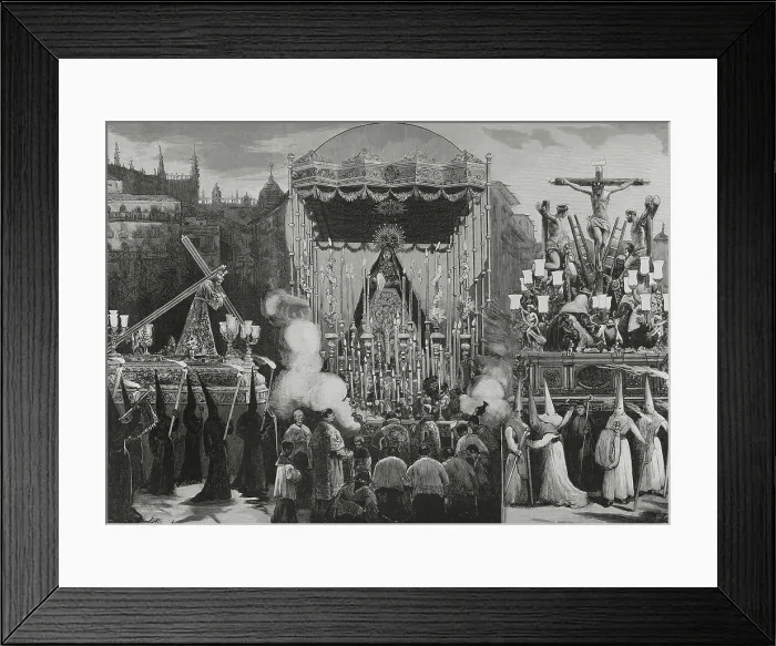 Framed Print : Spain, Andalusia. Holy Week in Seville Framed Print : Spain, Andalusia. Holy Week in Seville