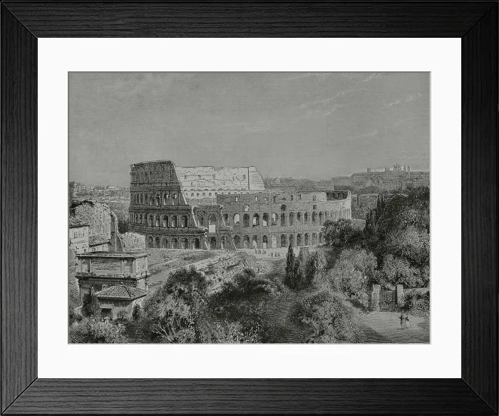 Framed Print : Italy, Rome. Ruins of the Colosseum or Flavian Amphitheater Framed Print : Italy, Rome. Ruins of the Colosseum or Flavian Amphitheater
