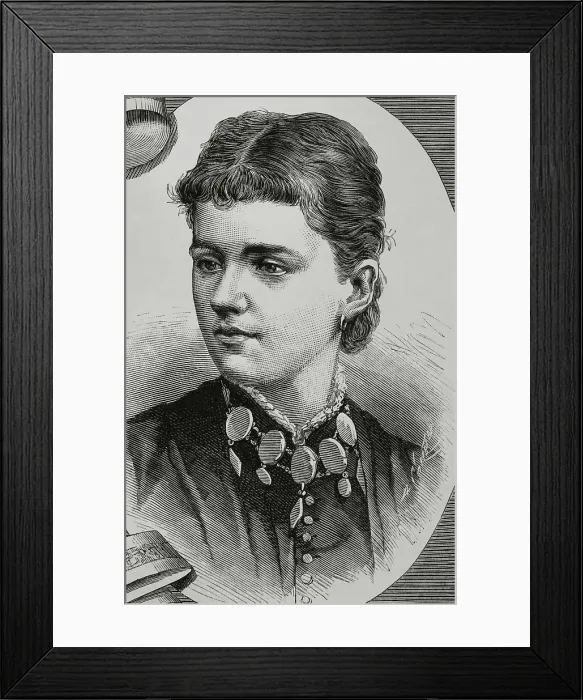 Framed Print : Helena of Waldeck-Pyrmont (Duchess of Albany) (1861-1922) Framed Print : Helena of Waldeck-Pyrmont (Duchess of Albany) (1861-1922)