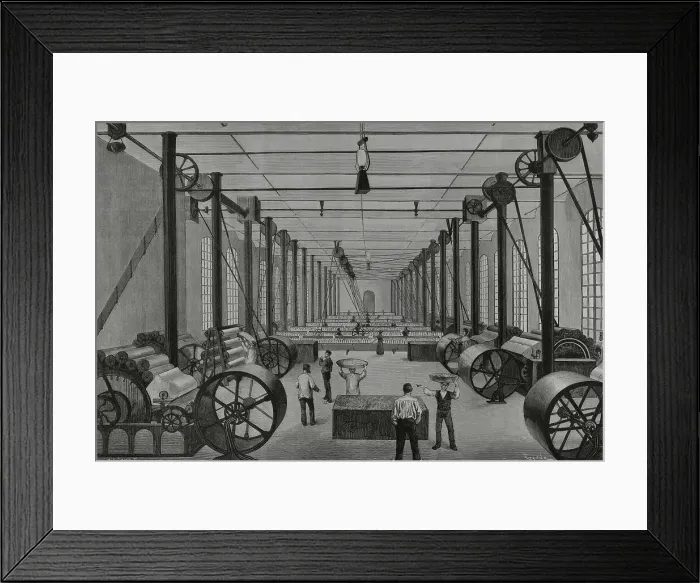 Framed Print : Barcelona. Sert Hermanos y Sola textile factory Framed Print : Barcelona. Sert Hermanos y Sola textile factory
