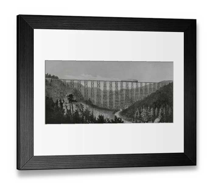 Framed Print : United States. Alton, Pennsylvania. The Kinzua Viaduct Framed Print : United States. Alton, Pennsylvania. The Kinzua Viaduct