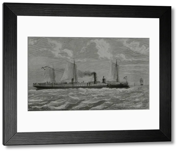 Framed Print : Batum (1880). Torpedo boat of the Imperial Russian Navy Framed Print : Batum (1880). Torpedo boat of the Imperial Russian Navy