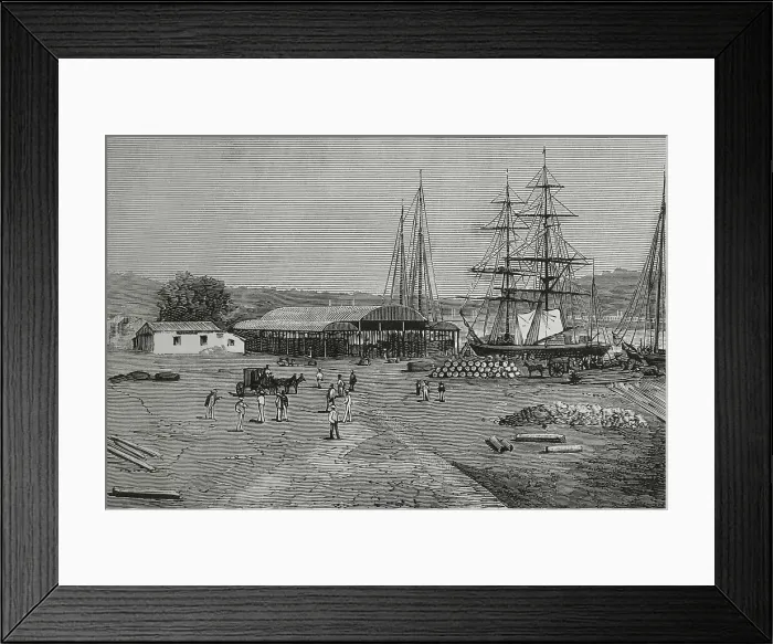 Framed Print : Hispaniola (La Espanola). Santo Domingo. La Enramada dock Framed Print : Hispaniola (La Espanola). Santo Domingo. La Enramada dock