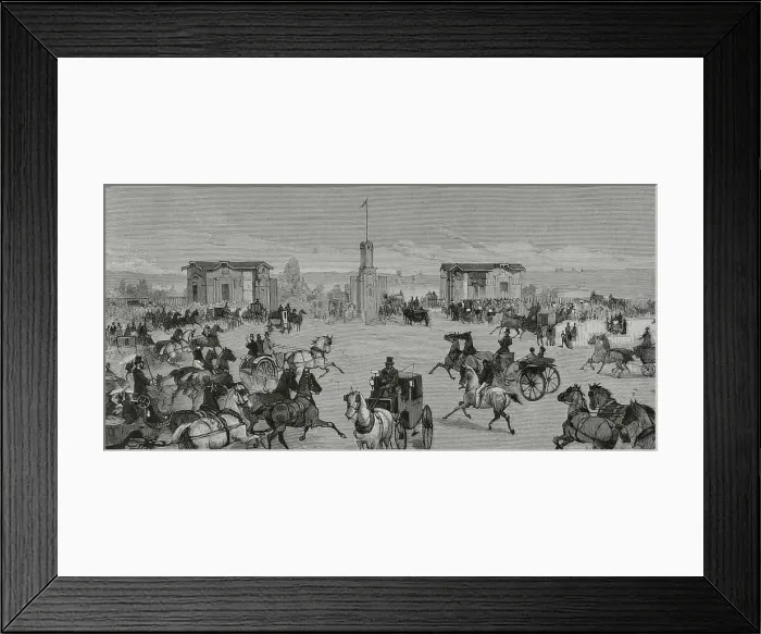 Framed Print : Madrid - Spring meeting at the Hippodrome of the Castellana Framed Print : Madrid - Spring meeting at the Hippodrome of the Castellana