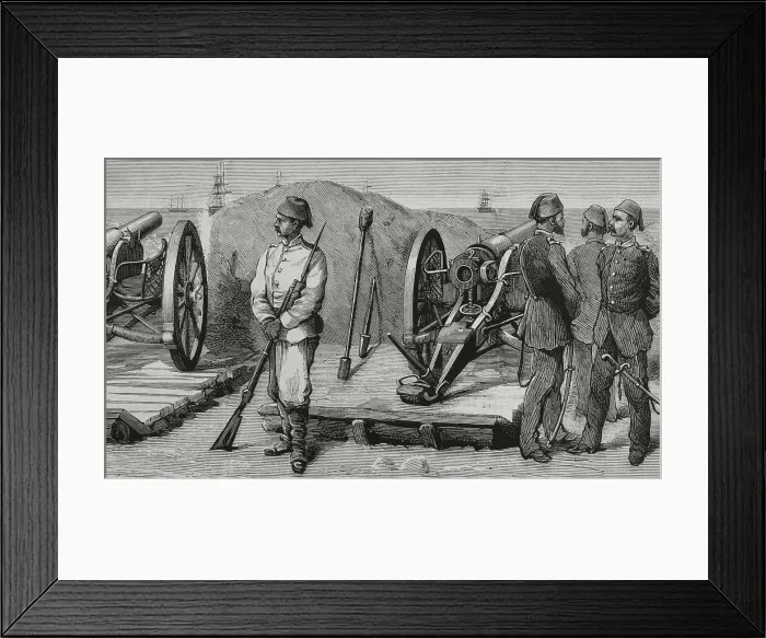 Framed Print : Egyptian conflict with the British, 1882. Egypt. Alexandria Framed Print : Egyptian conflict with the British, 1882. Egypt. Alexandria