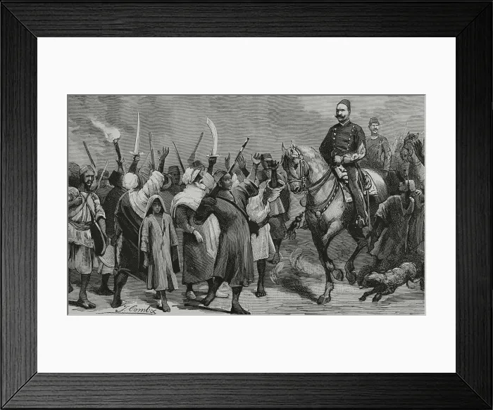 Framed Print : Military intervention and conquest of Egypt by the British Framed Print : Military intervention and conquest of Egypt by the British