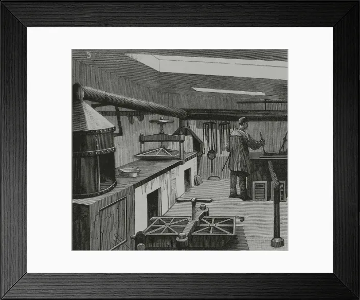 Framed Print : Madrid, typographic establishment - Sucesores de Rivadeneyra Framed Print : Madrid, typographic establishment - Sucesores de Rivadeneyra