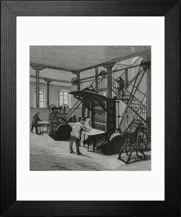 Framed Print : Madrid, typographic establishment - Sucesores de Rivadeneyra Framed Print : Madrid, typographic establishment - Sucesores de Rivadeneyra