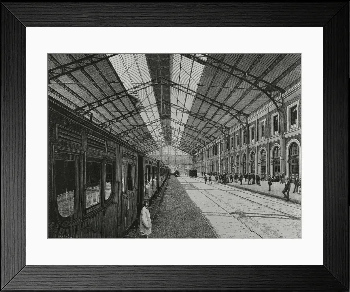 Framed Print : Spain, Madrid. New North Railway Station