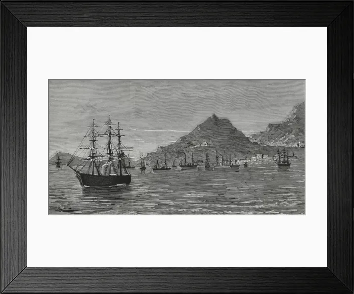 Framed Print : Natural harbor in the Bab el-Mandeb Strait, Yemen Framed Print : Natural harbor in the Bab el-Mandeb Strait, Yemen